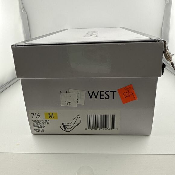 Nine West Benna Navy Blue Suede Leather Flats Ballet Slip on Pumps Size 7.5‎ NWB - Picture 8 of 8